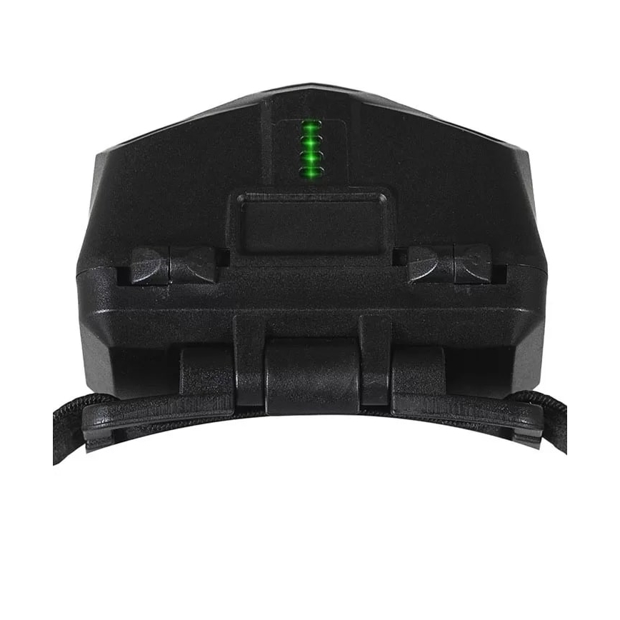 LED Dimbaar oplaadbaar hoofdlamp met sensor en rood licht 2xLED/5W/5V/3xAAA IP65 500 glanzend 1200 mAh