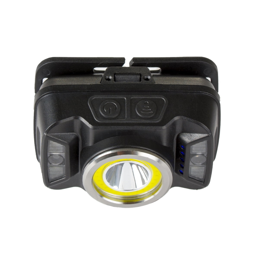 LED Dimbaar oplaadbaar hoofdlamp met sensor en rood licht LED/15W/5V IP66 430 glanzend 1800 mAh