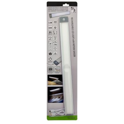 LED Oplaadbare meubelverlichting met een sensor LED/3,5W/5V USB 800 mAh 4200K 46 cm