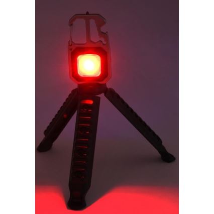 LED Oplaadbare multifunctionele zaklamp met standaard LED/USB-C 400 mAh