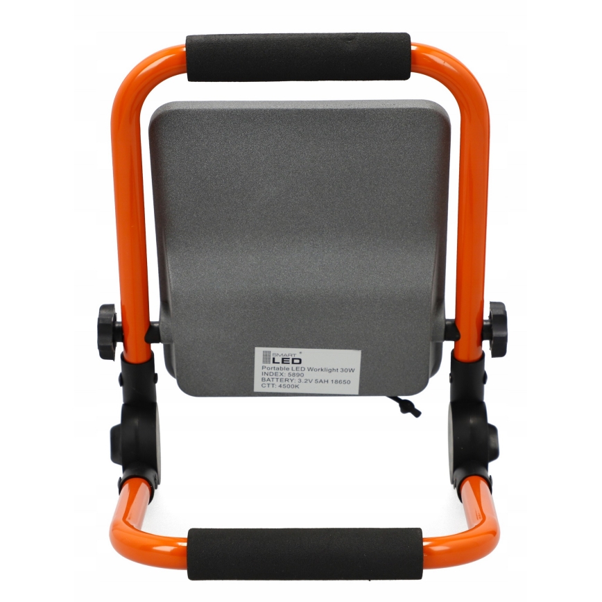 LED oplaadbare schijnwerper met statief LED/30W/3,2V 4500K 5000 mAh IP65 oranje
