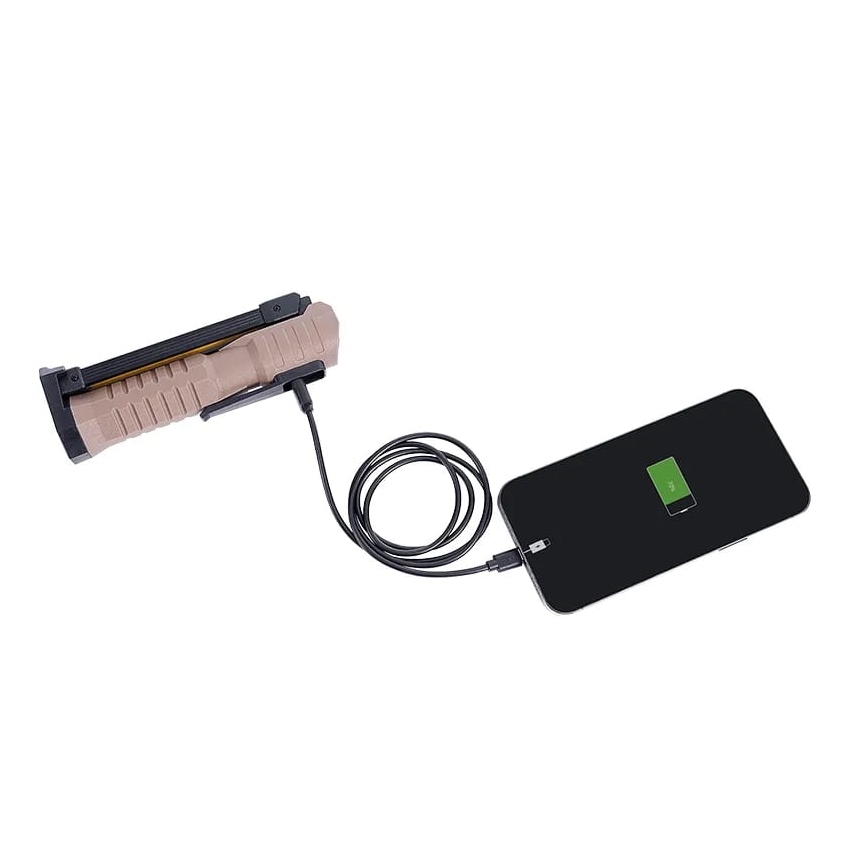 LED Dimbare Oplaadbare Werkzaklamp met Powerbankfunctie LED/4W/5V IPX4 600 lm 2000 mAh