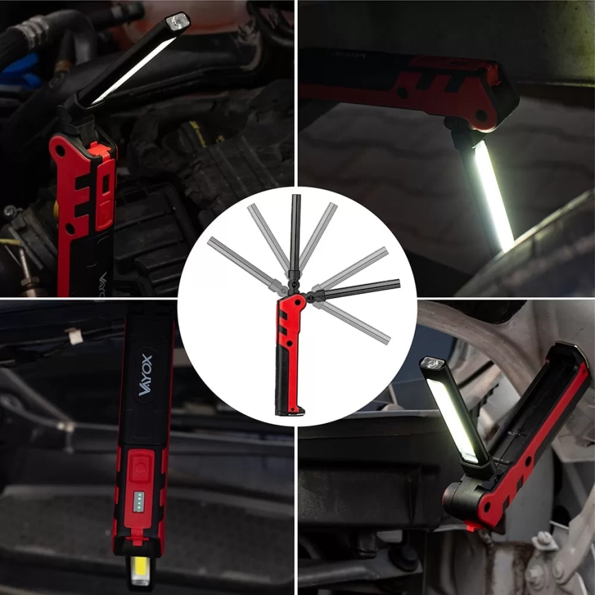 LED Oplaadbare werkzaklamp LED/5W/5V IPX2 360 glanzend 2000 mAh