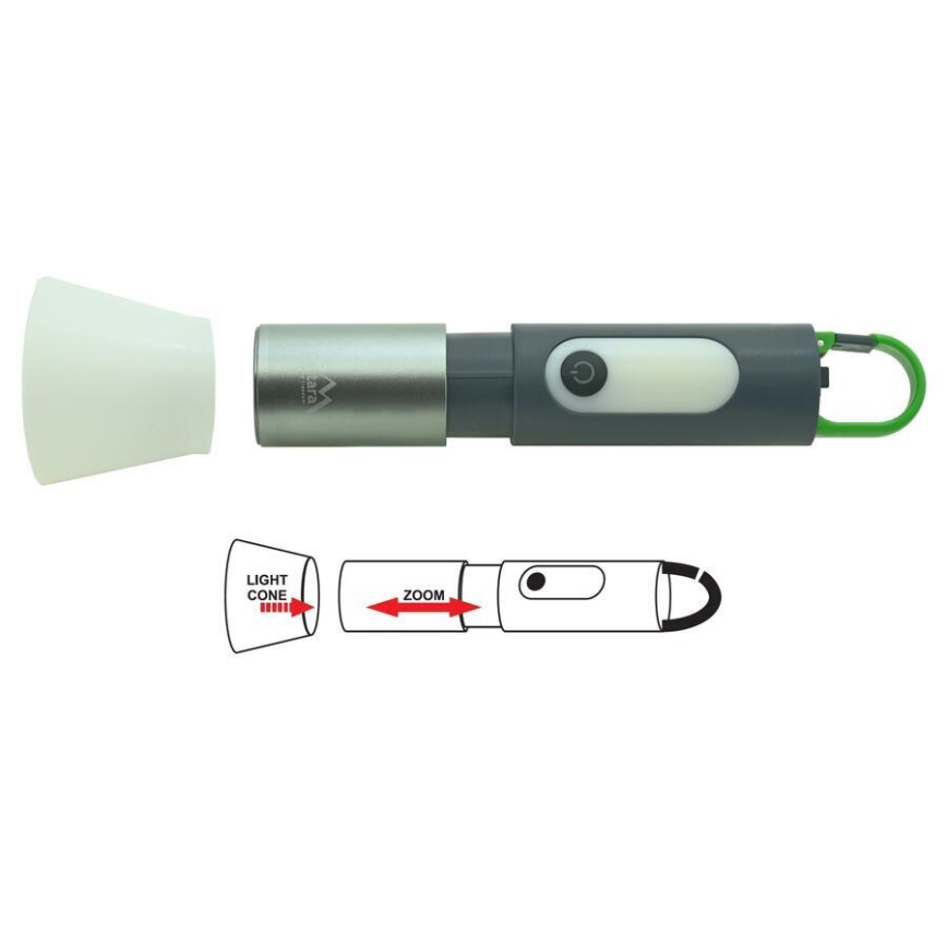 LED Oplaadbare zaklamp LED/10W/3,7V 750 lm 10h