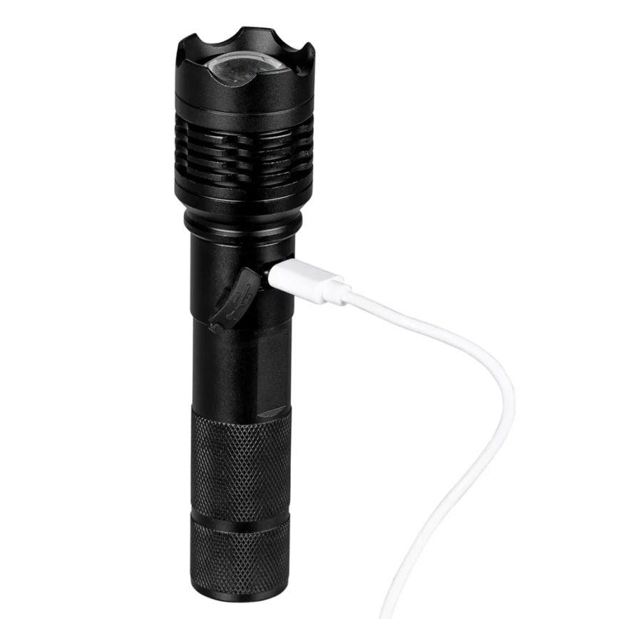 LED Oplaadbare zaklamp LED/10W/5V IPX4 800 glanzend 1200 mAh