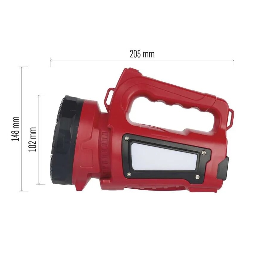 LED Oplaadbare zaklamp LED/3,7V IP44 1000 lm 15000mAh