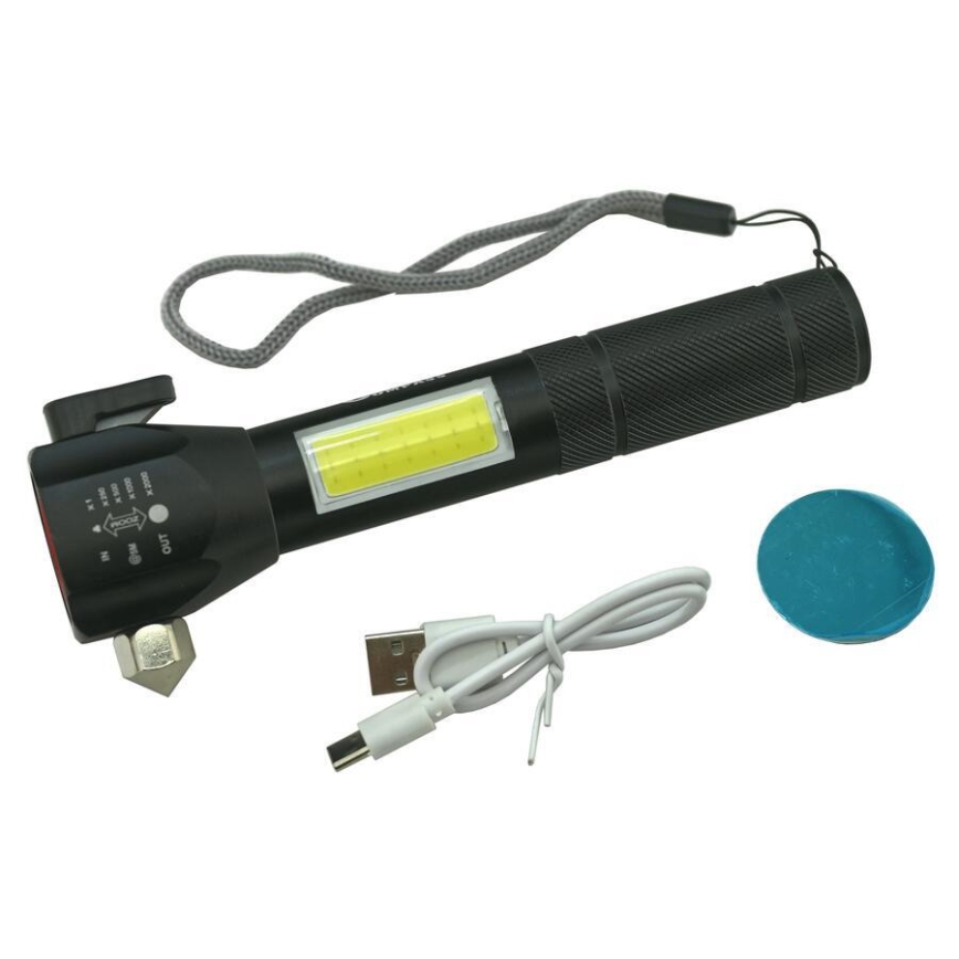 LED oplaadbare zaklamp LED/3W/5V 200 lm 1200 mAh