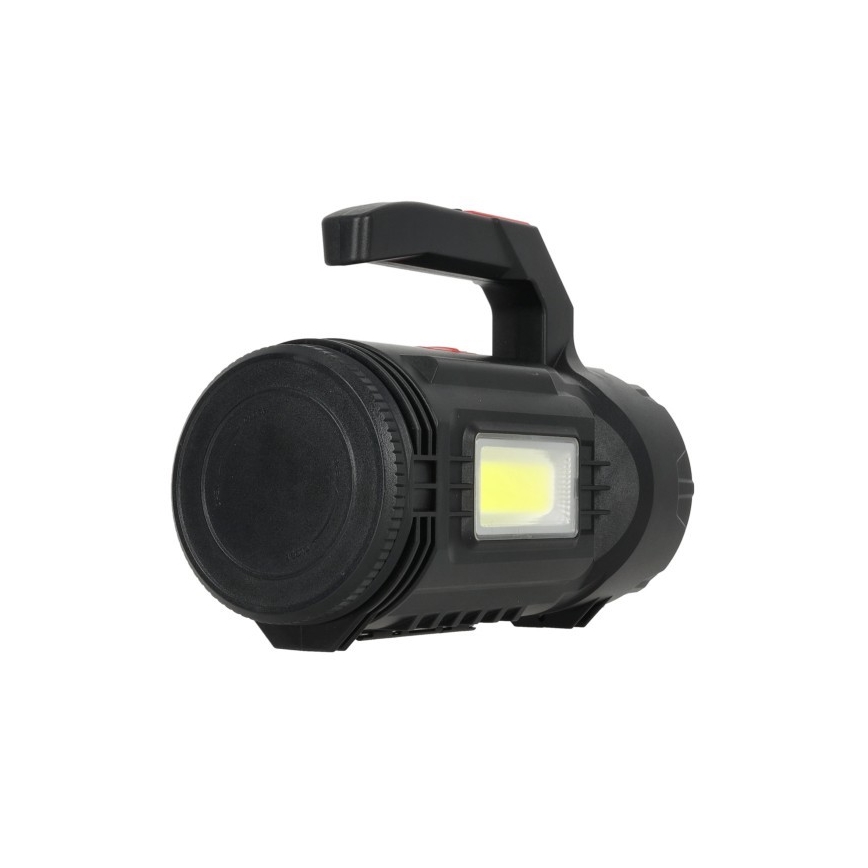 LED-oplaadbare zaklamp LED/5V 500 lm 1200 mAh zwart