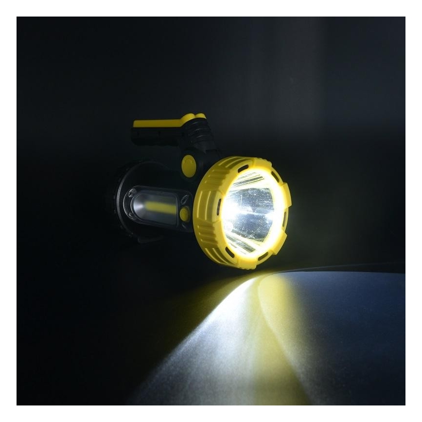 LED Oplaadbare zaklamp LED/5W/4000mAh + LED/3W