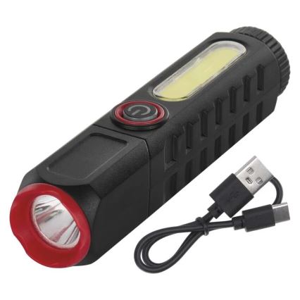 LED Oplaadbare zaklamp LED/USB/3,7V 120 lm 400 mAh