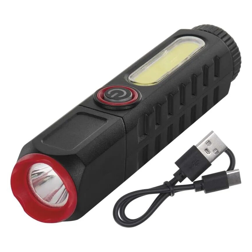 LED Oplaadbare zaklamp LED/USB/3,7V 120 lm 400 mAh