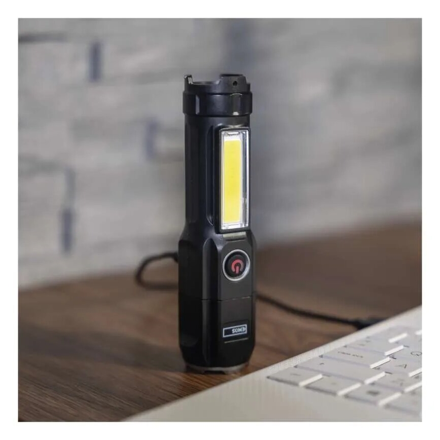 LED Oplaadbare zaklamp LED/USB/3,7V IP44 150 lm 1200mAh