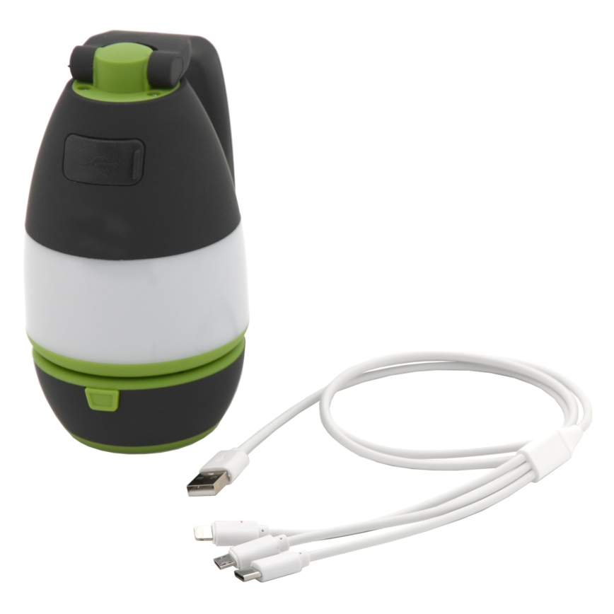LED Oplaadbare zaklamp met powerbank LED/3W/1500mAh