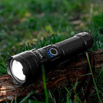 LED Dimbare Oplaadbare Zaklamp met Powerbankfunctie LED/10W/5V IPX4 600 lm 2000 mAh
