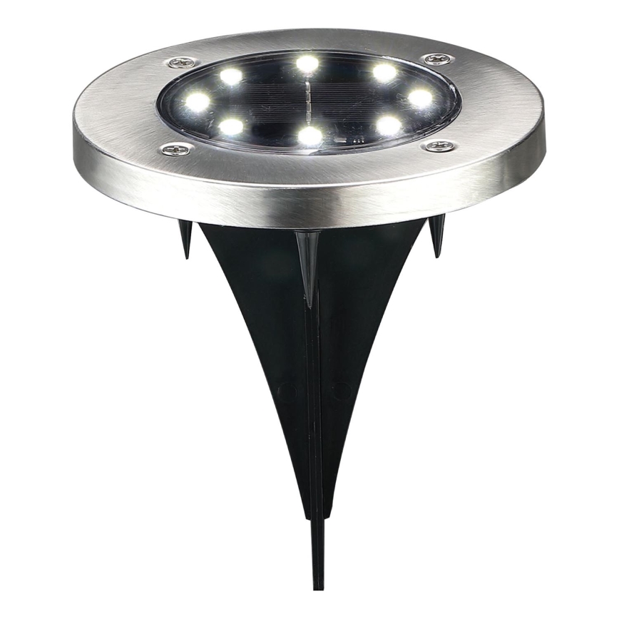 LED Oprit zonne-lamp SOLLY LED/1,2V 6500K diameter 11,5 cm 300 mAh IP44 mat chroom