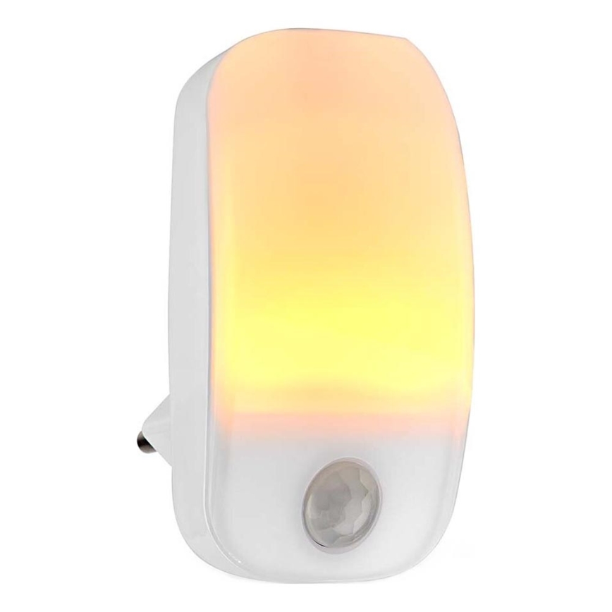 LED Oriëntatiefittinglamp met bewegings- en schemersensor LED/0,55W/230V wit