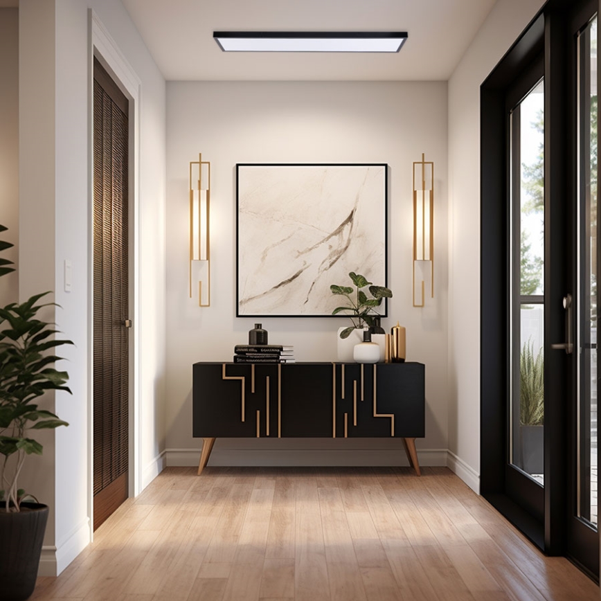 LED Paneel LED/60W/230V 4000K 30x120 cm zwart