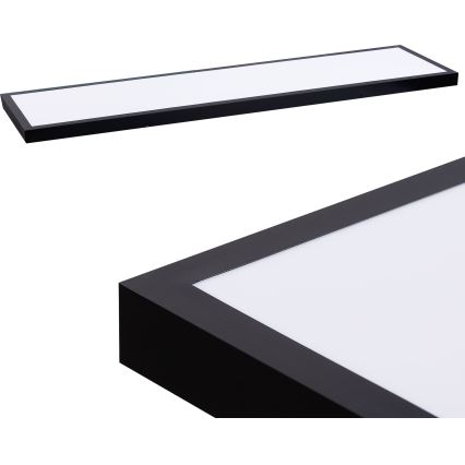 LED Paneel LED/60W/230V 4000K 30x120 cm zwart