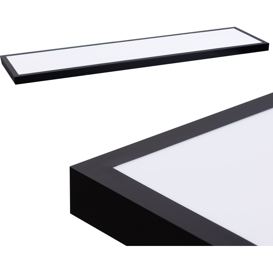 LED Paneel LED/60W/230V 4000K 30x120 cm zwart