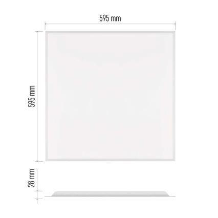 LED-paneel voor systeemplafond DIXXO LED/36W/230V 4000K 60x60 cm wit