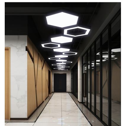 LED-pendellamp aan kabel LED/20W/230V zwart