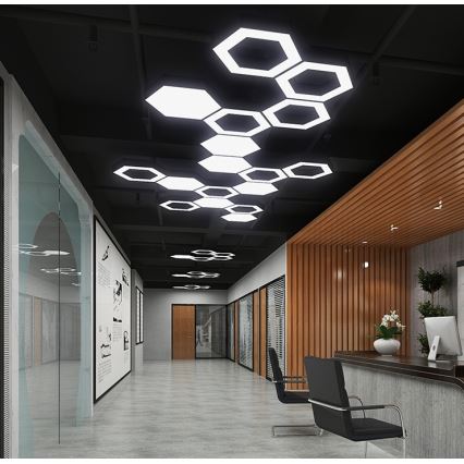 LED-pendellamp aan kabel LED/20W/230V zwart