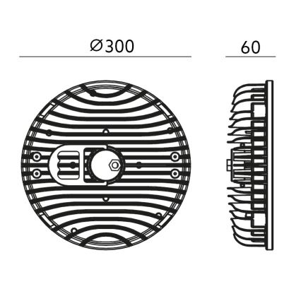 LED Plafond industriële verlichting RIO HIGHBAY LED/200W/230V 4000K IP65