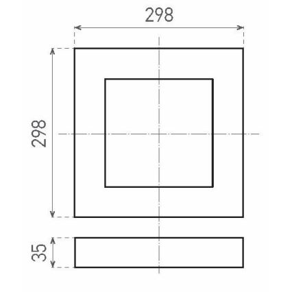 LED Plafond Lamp FENIX LED/24W/230V 3800K