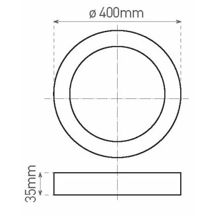 LED Plafond Lamp FENIX LED/32W/230V 3800K