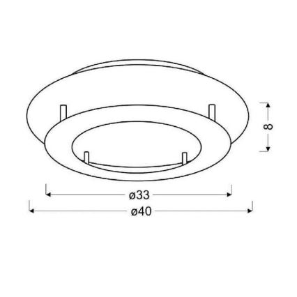 LED Plafond Lamp MERLE LED/18W/230V