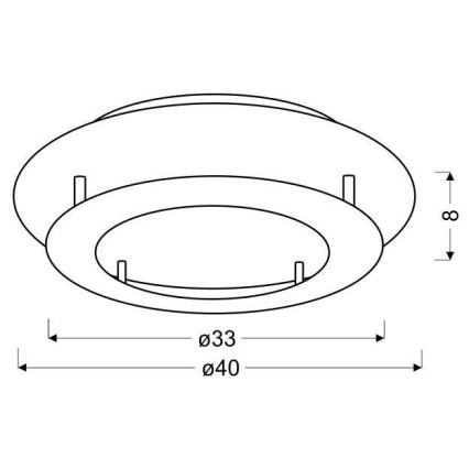 LED Plafond Lamp MERLE LED/18W/230V