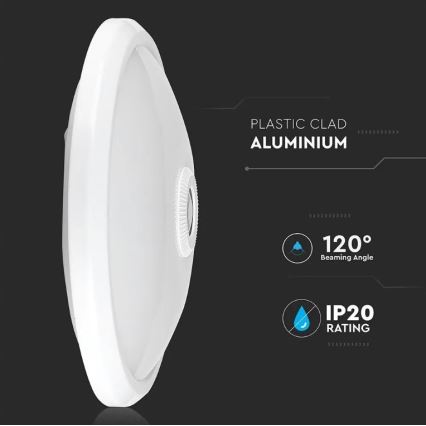 LED Plafond Lamp met Sensor LED/12W/230V 6400K