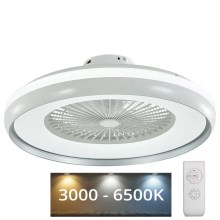 LED Plafond Lamp met Ventilator LED/45W/230V 3000-6500K grijs + afstandsbediening