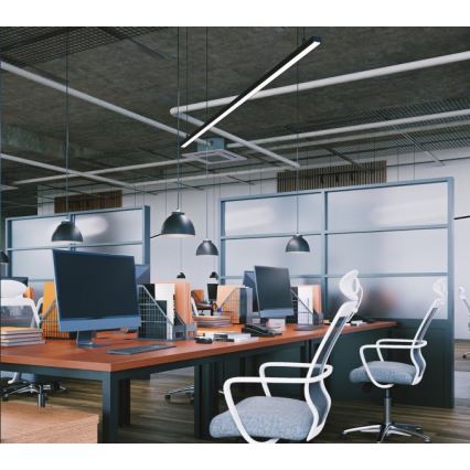 LED-plafondlamp (opbouw/pendel) KOLINE LED/40W/230V 3000/4000/6500K 120 cm zwart
