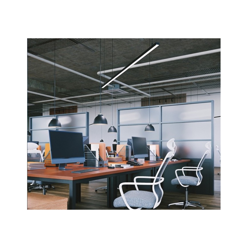 LED-plafondlamp (opbouw/pendel) KOLINE LED/40W/230V 3000/4000/6500K 120 cm zwart