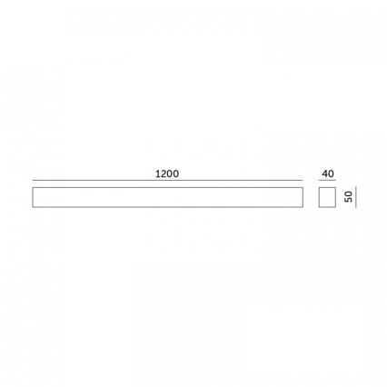 LED-plafondlamp (opbouw/pendel) KOLINE LED/40W/230V 3000/4000/6500K 120 cm zwart