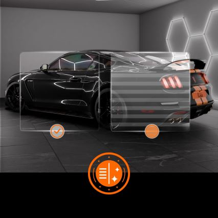 LED-plafondlamp HEXAGON LED/280W/85-265V 6500K 313x298 cm CRI 90 IP54 wit