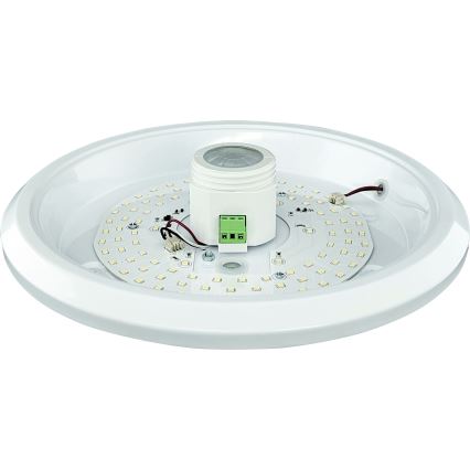 LED-plafondlamp met bewegings- en schemersensor en noodmodule MANA LED/16W/230V 1500 mAh Ø 29 cm wit