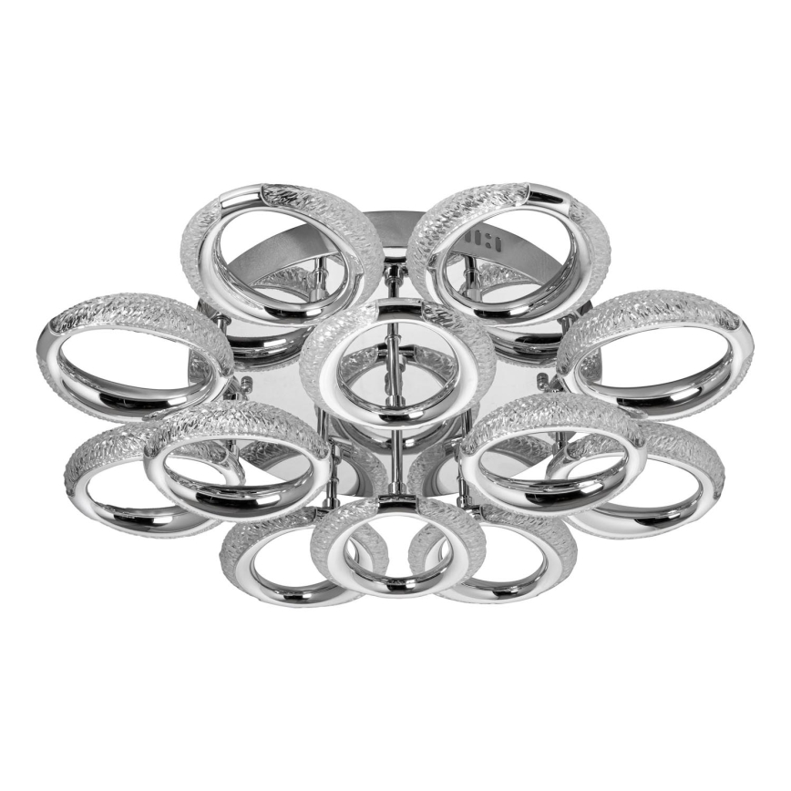 LED plafondlamp 12xLED/14W/230V 3000-5000K diameter 60 cm glanzend chroom