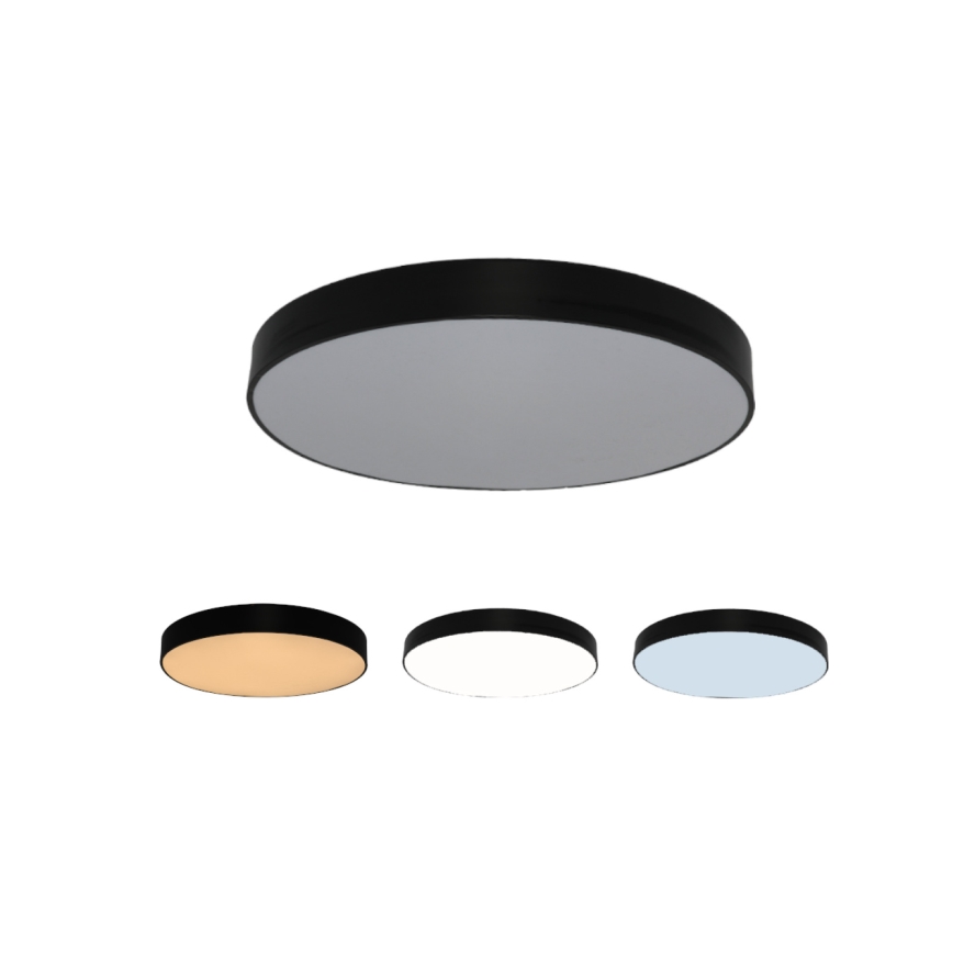 LED-plafondlamp 135W/230V 3000/4000/6500K Ø 80 cm zwart