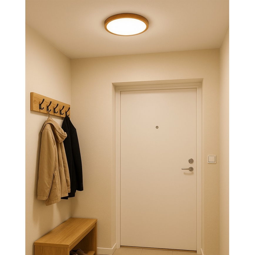 LED-plafondlamp 18W/230V 3000/4000/6500K Ø 23 cm beige