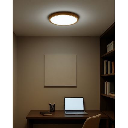 LED-plafondlamp 18W/230V 3000/4000/6500K Ø 23 cm beige