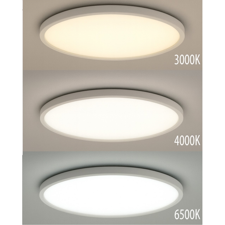 LED-plafondlamp 18W/230V 3000/4000/6500K Ø 23 cm wit
