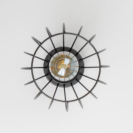 LED plafondlamp 1xE27/6,5W/230V zwart