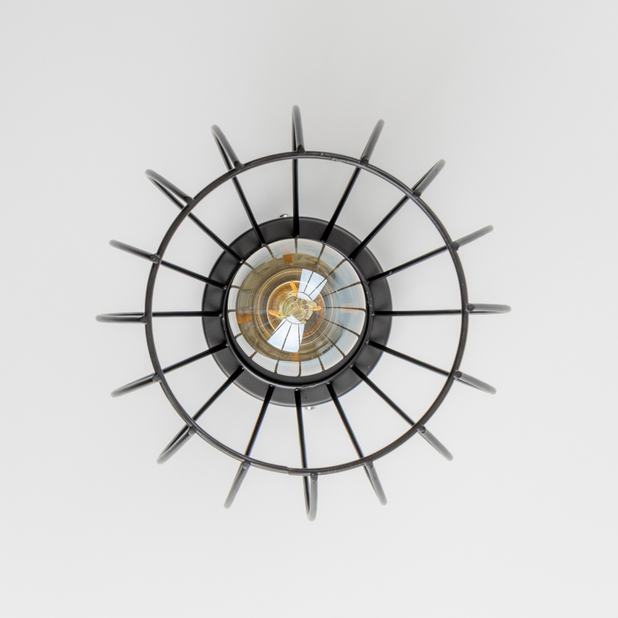 LED plafondlamp 1xE27/6,5W/230V zwart