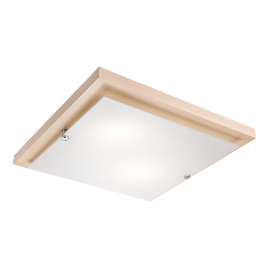 LED Plafondlamp 1xLED/24W/230V beuken - FSC gecertificeerd