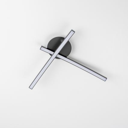 LED-plafondlamp 2xLED/6W/230V zwart