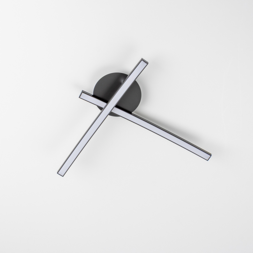 LED-plafondlamp 2xLED/6W/230V zwart