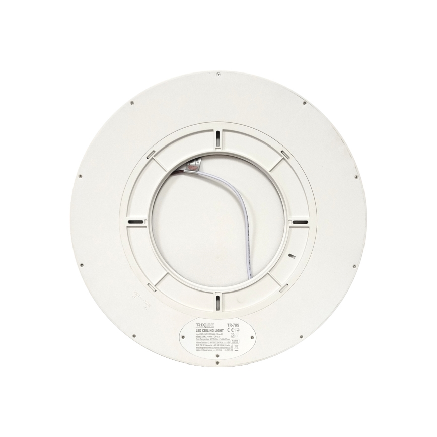 LED-plafondlamp, 32W, 230V, schakelbare kleurtemperatuur 3000/4000/6500K, Ø 40 cm, wit