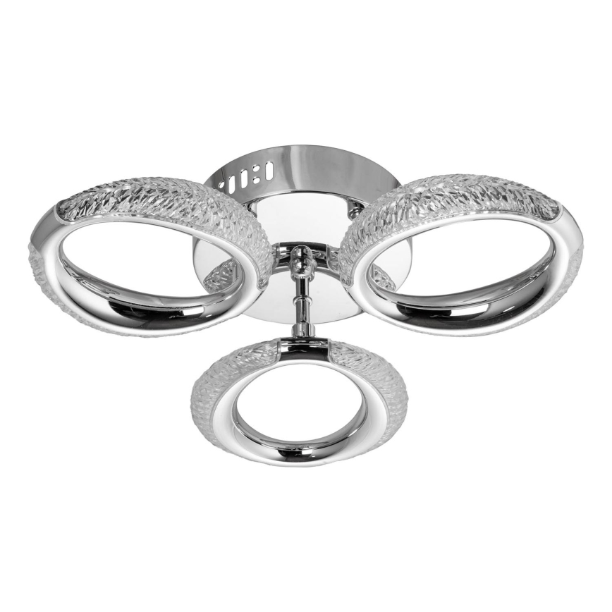LED plafondlamp 3xLED/14W/230V 3000-5000K diameter 35 cm glanzend chroom
